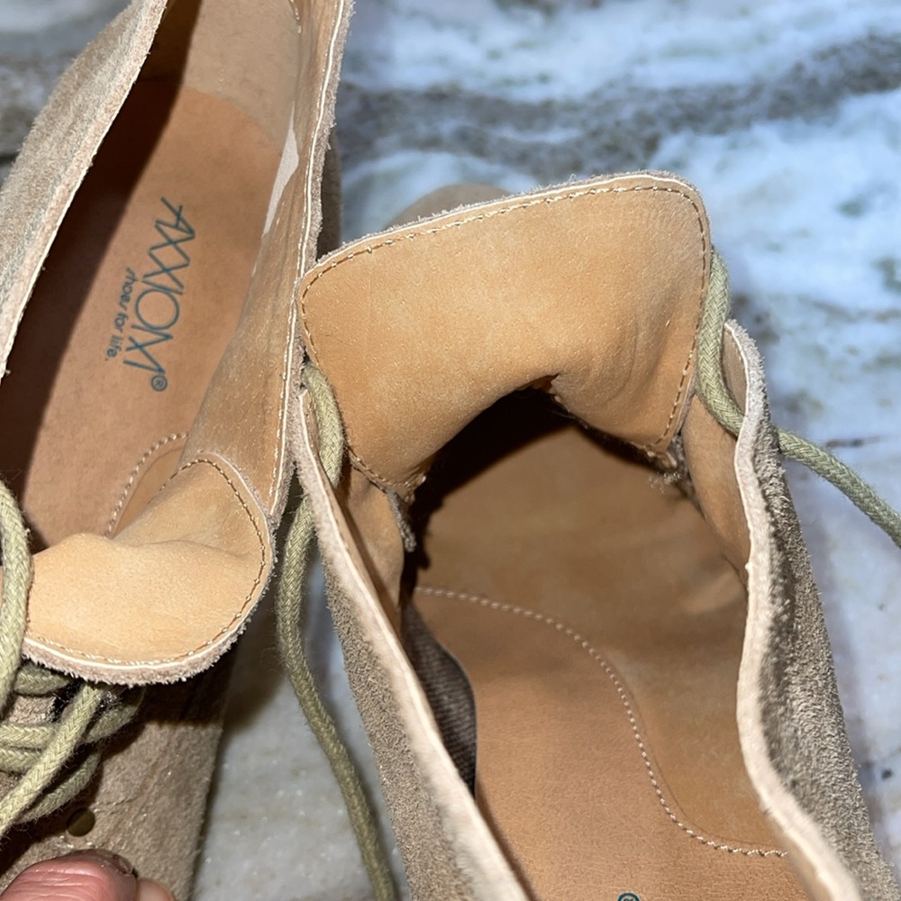 Axxiom DESI Tan Suede Heeled Ankle Booties 9 - Picture 12 of 13